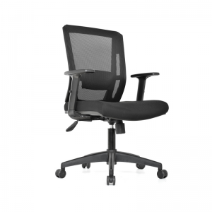 Sillas ergonómicas con espaldar  en malla y asiento tapizado