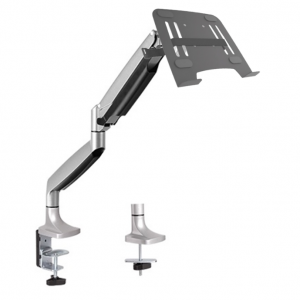 Soporte balance premium Accesorio para LCD para oficina y hogar. Características – diseño: sistema de gas que permite perfecto balance en cualquier sentido. Prensa para superficies de espesor desde 1 cm a 8 cm. Para monitores de 13″ a 27″. Para monitores hasta de 9 kg.