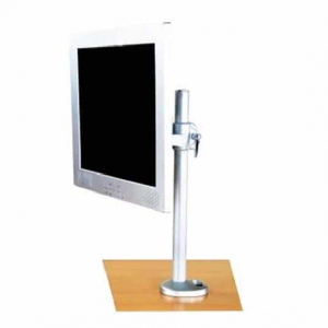 Soporte sencillo Premium Accesorio para LCD para oficina y hogar. Características – diseño: Capacidad de carga 10 kg. Compatible con VESA 75*75mm o 100*100 mm. Se instala en escritorio por prensa. Con llave bristol para ajuste de tensión del movimiento. Con 4 tornillos para fijar platina. Fácil ajuste de altura por medio de giro de perilla.