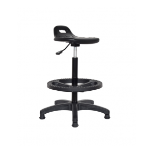 Silla butaco cajero aro apoyapie rodachinas niveladores