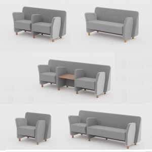 Sofá y poltronas modulares Wiz